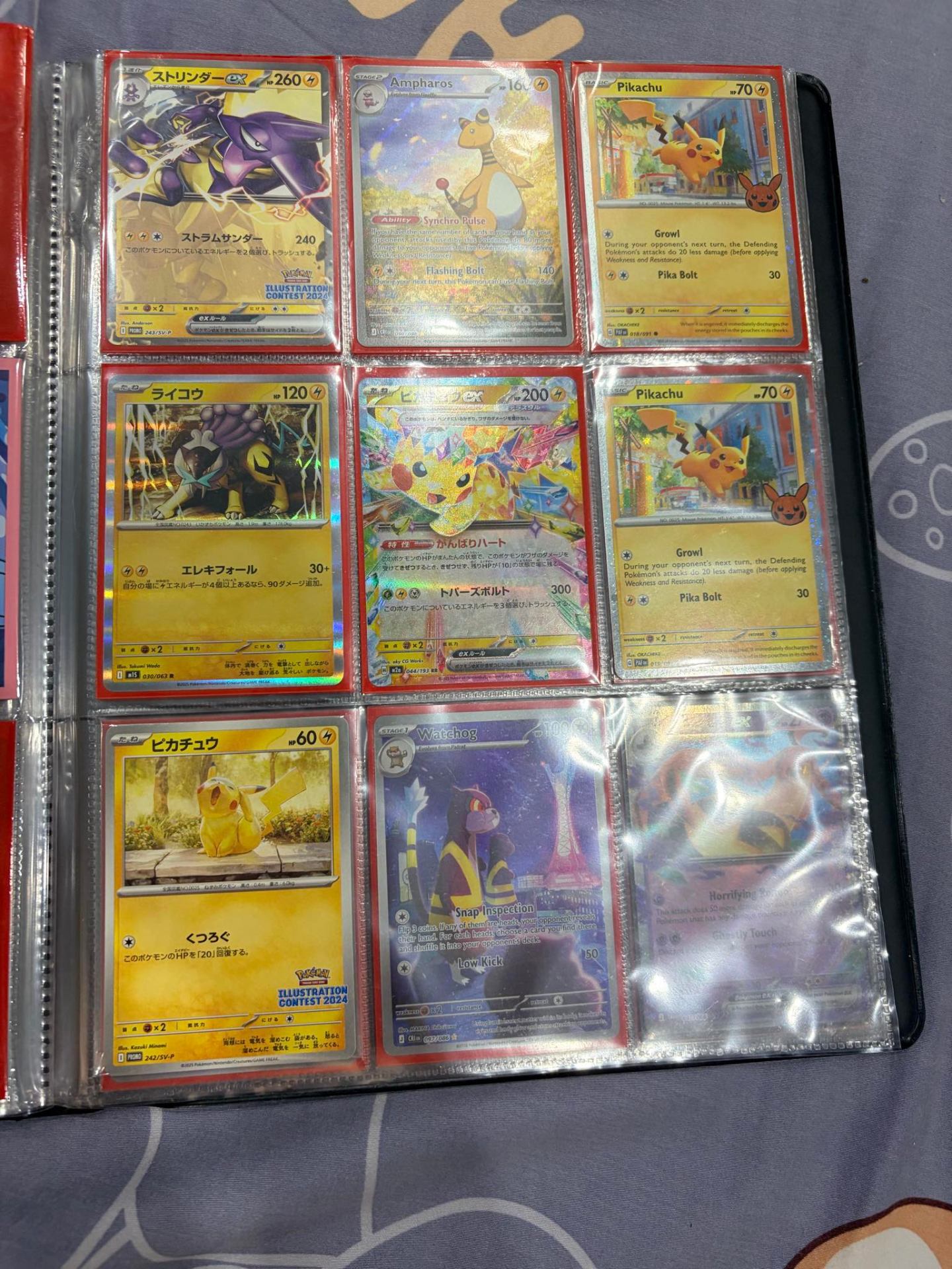 Binder Pokémon Pikachu & Raichu (9 thẻ)