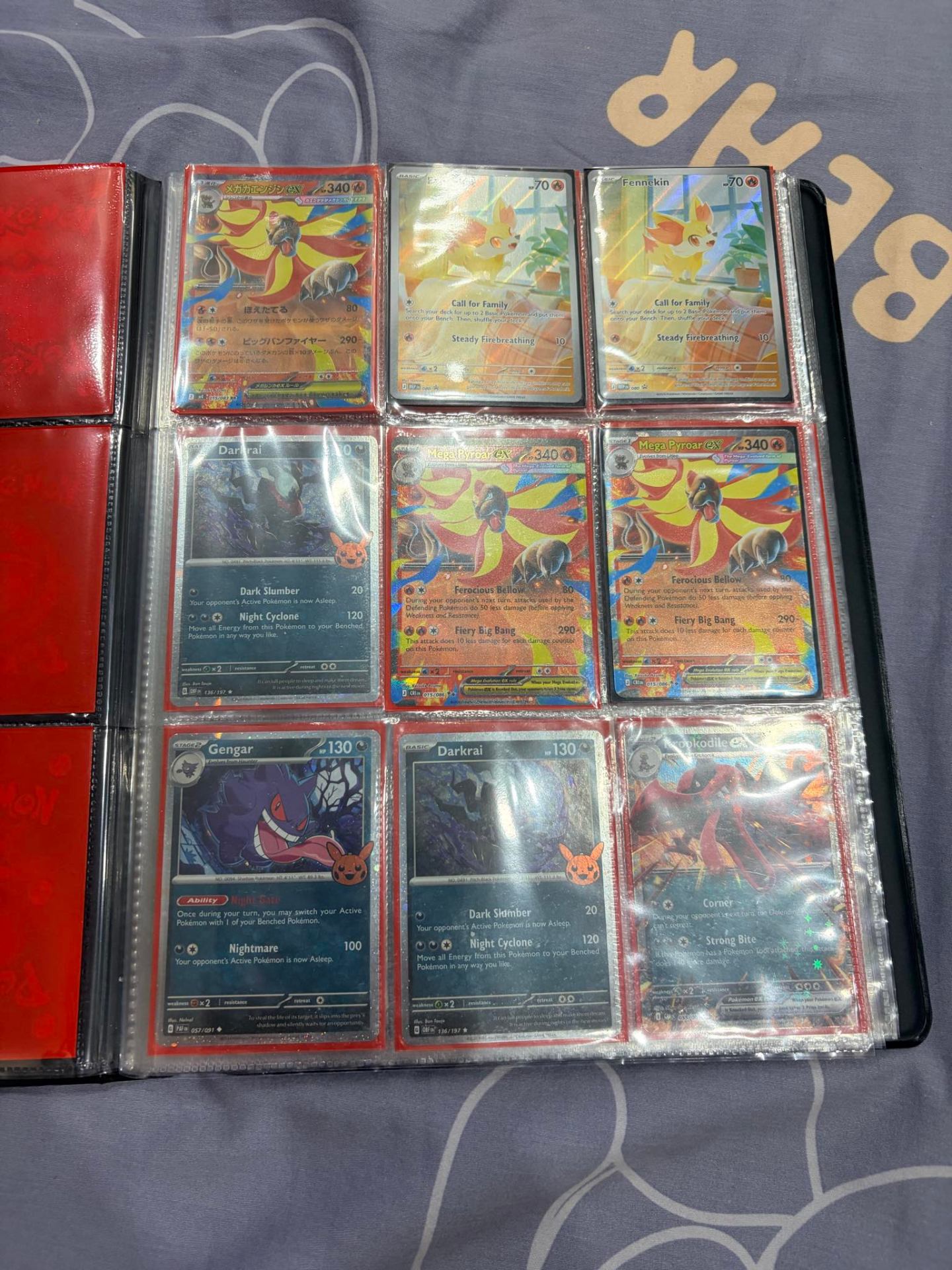 Binder Pokémon Mega Pyroar / Gengar / Darkrai